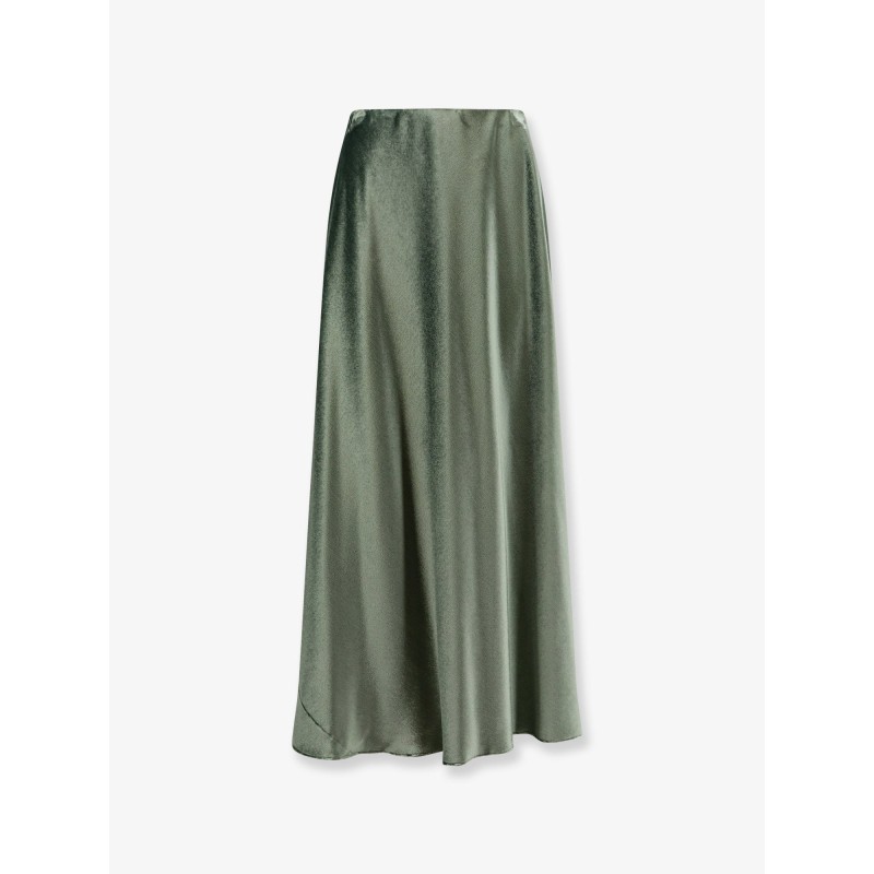 Velvet midi skirt