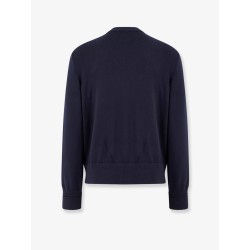 Nylon down jacket with wool sleeves