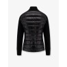 Nylon down jacket with virgin wool inserts