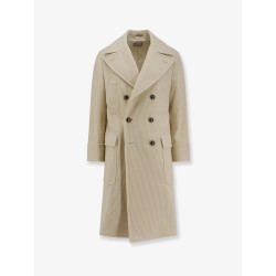Ribbed cashmere coat