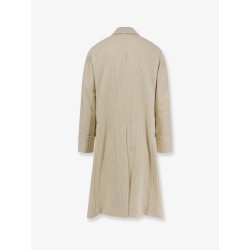 Ribbed cashmere coat