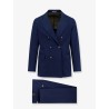 Double-breasted cotton and cashmere suit