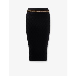 Viscose blend pencil skirt
