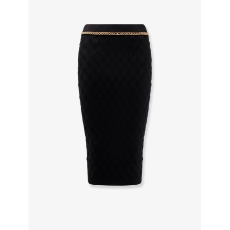 Viscose blend pencil skirt
