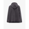 Wool jacket with leather profiles