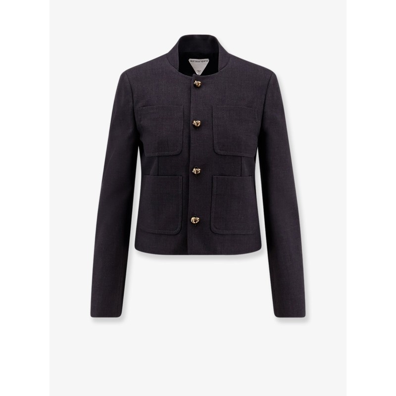 Cotton and viscose blazer with Knots detail