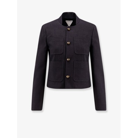 Cotton and viscose blazer with Knots detail