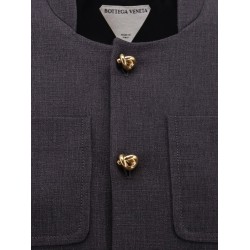 Cotton and viscose blazer with Knots detail