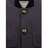 Cotton and viscose blazer with Knots detail