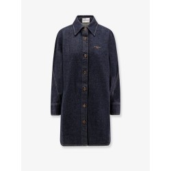 Long denim shirt