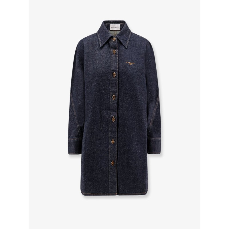 Long denim shirt