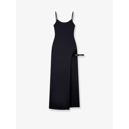 Garter cotton blend long dress