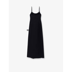 Garter cotton blend long dress