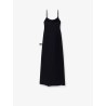 Garter cotton blend long dress