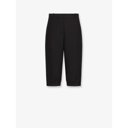 Virgin wool and silk grain de poudre bermuda shorts