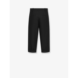 Virgin wool and silk grain de poudre bermuda shorts