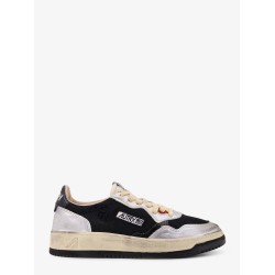 Super Vintage leather and mesh low-top sneakers