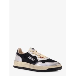 Super Vintage leather and mesh low-top sneakers