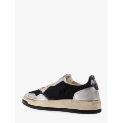 Super Vintage leather and mesh low-top sneakers