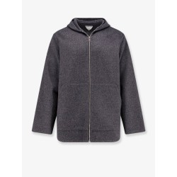 Wool jacket with hood