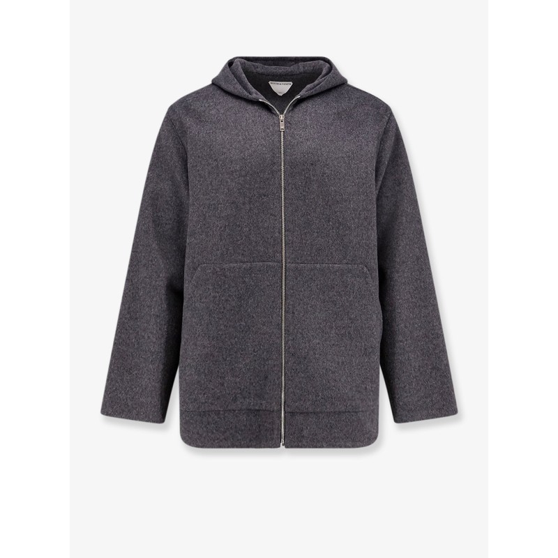 Wool jacket with hood
