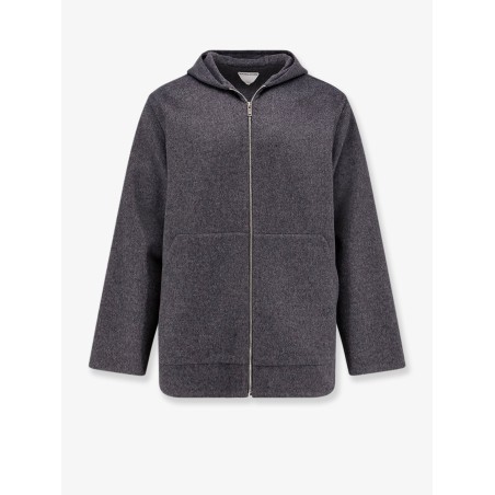 Wool jacket with hood