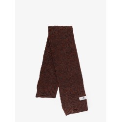 Wool blend scarf with distressed effect