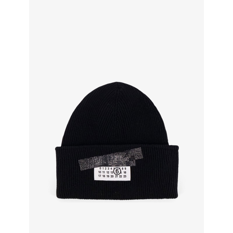 Wool blend beanie hat