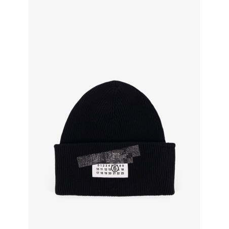 Wool blend beanie hat