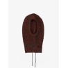 Wool blend balaclava with distressed effect