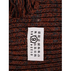 Wool blend balaclava with distressed effect