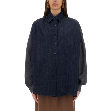 CONTRASTING DENIM SHIRT