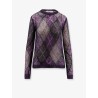 Diamond pattern mohair blend sweater