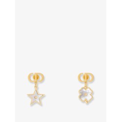 Dior Destiny metal and mother of pearl earrings
