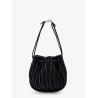 Matelassé leather bucket bag