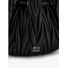 Matelassé leather bucket bag