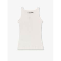 Ribbed cotton tank top