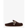 Leather mule with Check motif