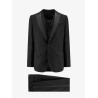 Virgin wool blend tuxedo with gilet and satin profiles