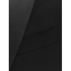 Virgin wool blend tuxedo with gilet and satin profiles