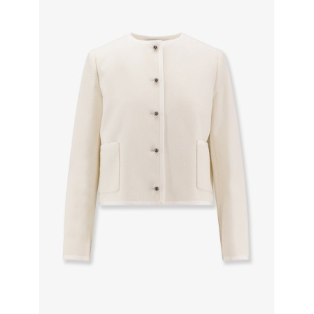 Bouclé cotton and virgin wool blazer