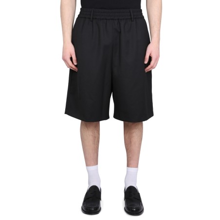 WOOL BLEND BERMUDA SHORTS