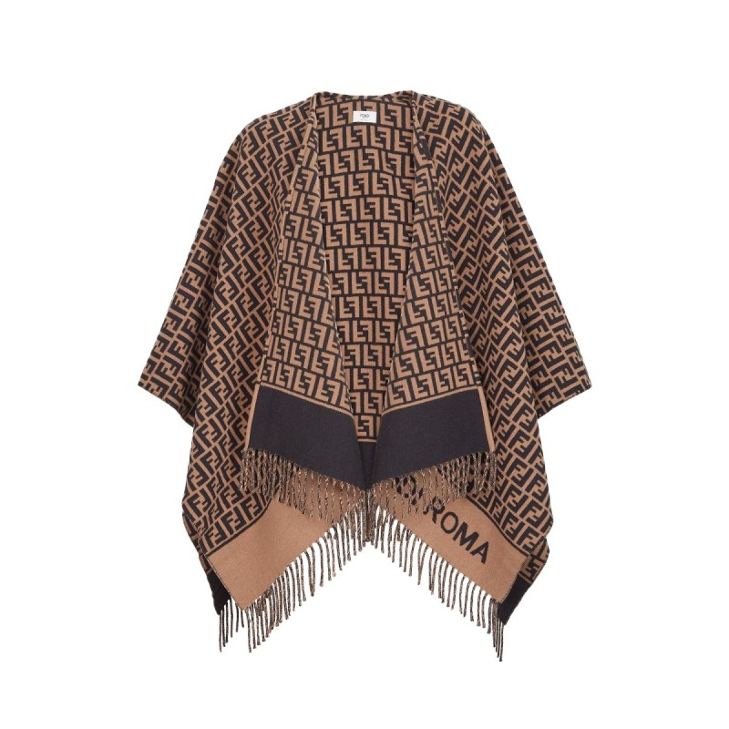 PONCHO IN LANA E CASHMERE