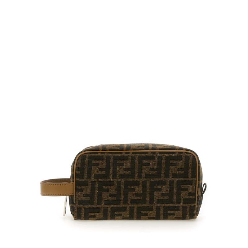 BEAUTY CASE "FF" JACQUARD SMALL