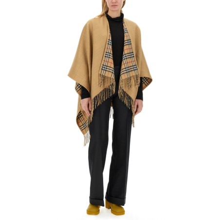 MANTELLA REVERSIBILE IN LANA CHECK