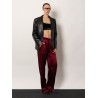 Leather blazer