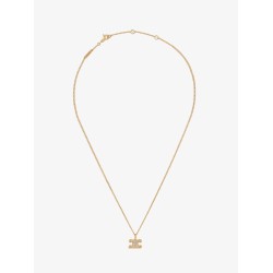 Brass necklace with crystals