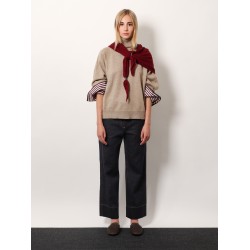 Cashmere sweater with Monili detail