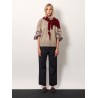 Cashmere sweater with Monili detail