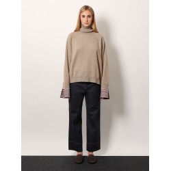 Cashmere sweater with Monili detail
